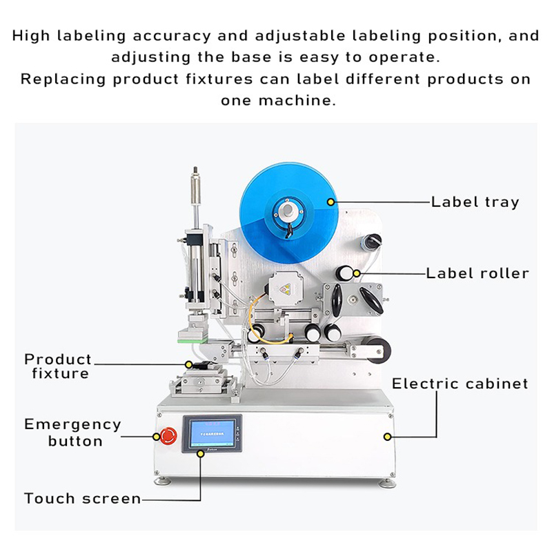 VK-T804 High Precision Semi-Automatic Flat Labeling Machine