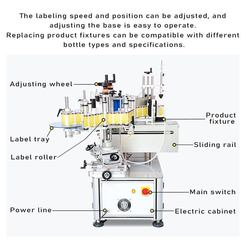 VK-T806 Semi Automatic Front And Back Label Applicator