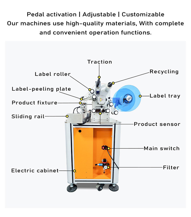 VK-T807 Semi Automatic Wire Folding And Labeling Machine
