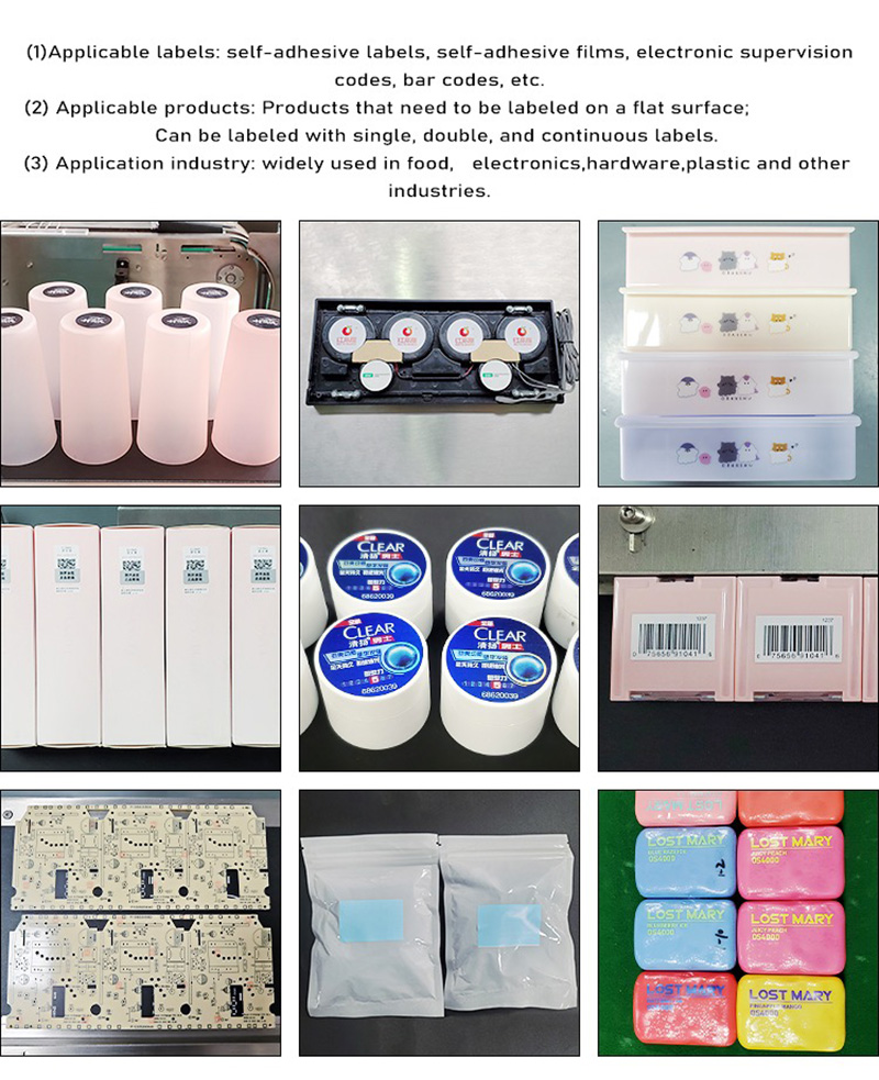 VK-TL-FT Desktop Automatic Flat Label Applicator Machine Application